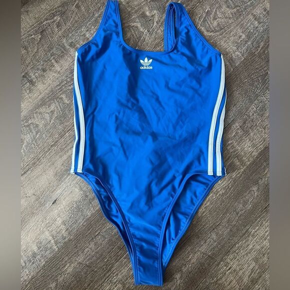 Adidas Adicolor 3-Stripes Swimsuit- Size 14 - Picture 4 of 9
